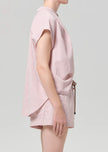 PENELOPE BLOUSE IN RASBERRY STRIPE