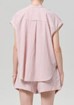 PENELOPE BLOUSE IN RASBERRY STRIPE