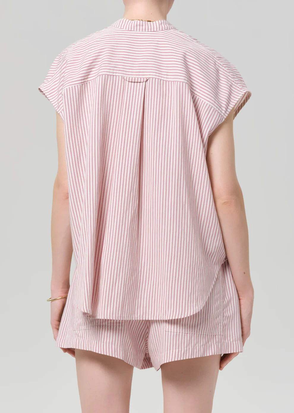 PENELOPE BLOUSE IN RASBERRY STRIPE