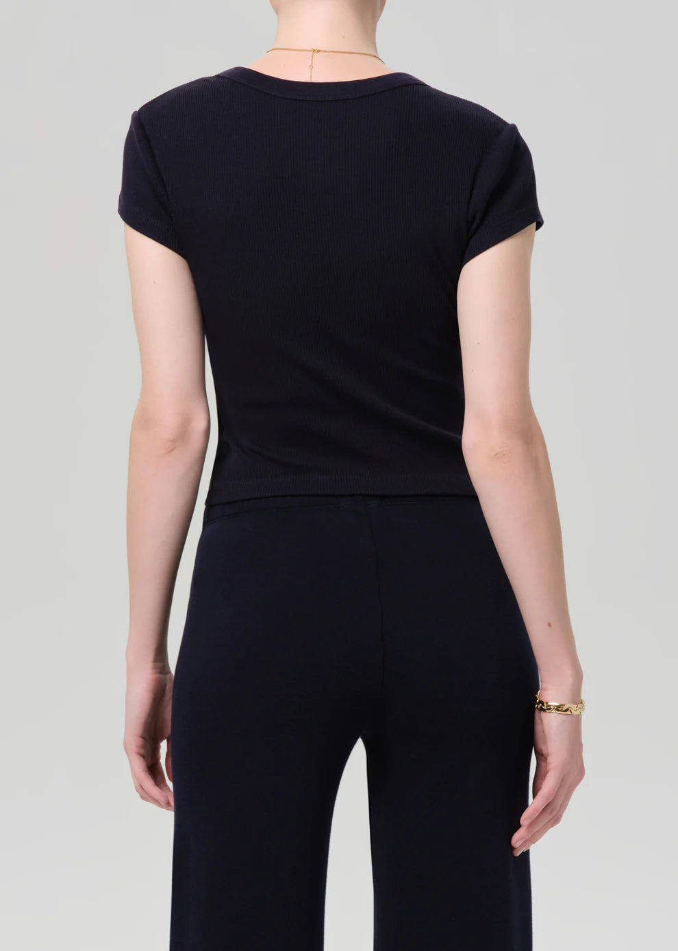 TABI SHORT SLEEVE CARDIGAN IN NAVY