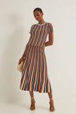 MONTANA SKIRT IN METALLIC STRIPE