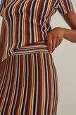 MONTANA SKIRT IN METALLIC STRIPE