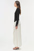 ORNELLA KNIT SATIN MIDI DRESS
