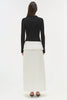 ORNELLA KNIT SATIN MIDI DRESS