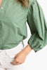 SOLID POPLIN BUTTON TOP