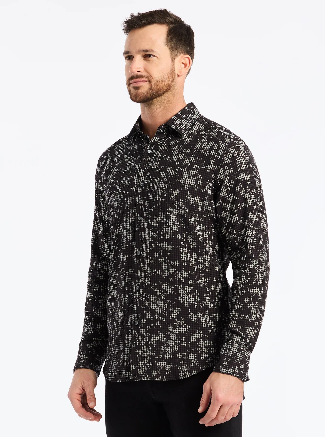 ANGOLA LONG SLEEVE BUTTON DOWN SHIRT