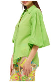COURT SHORT SLEEVE BUTTON UP TOP