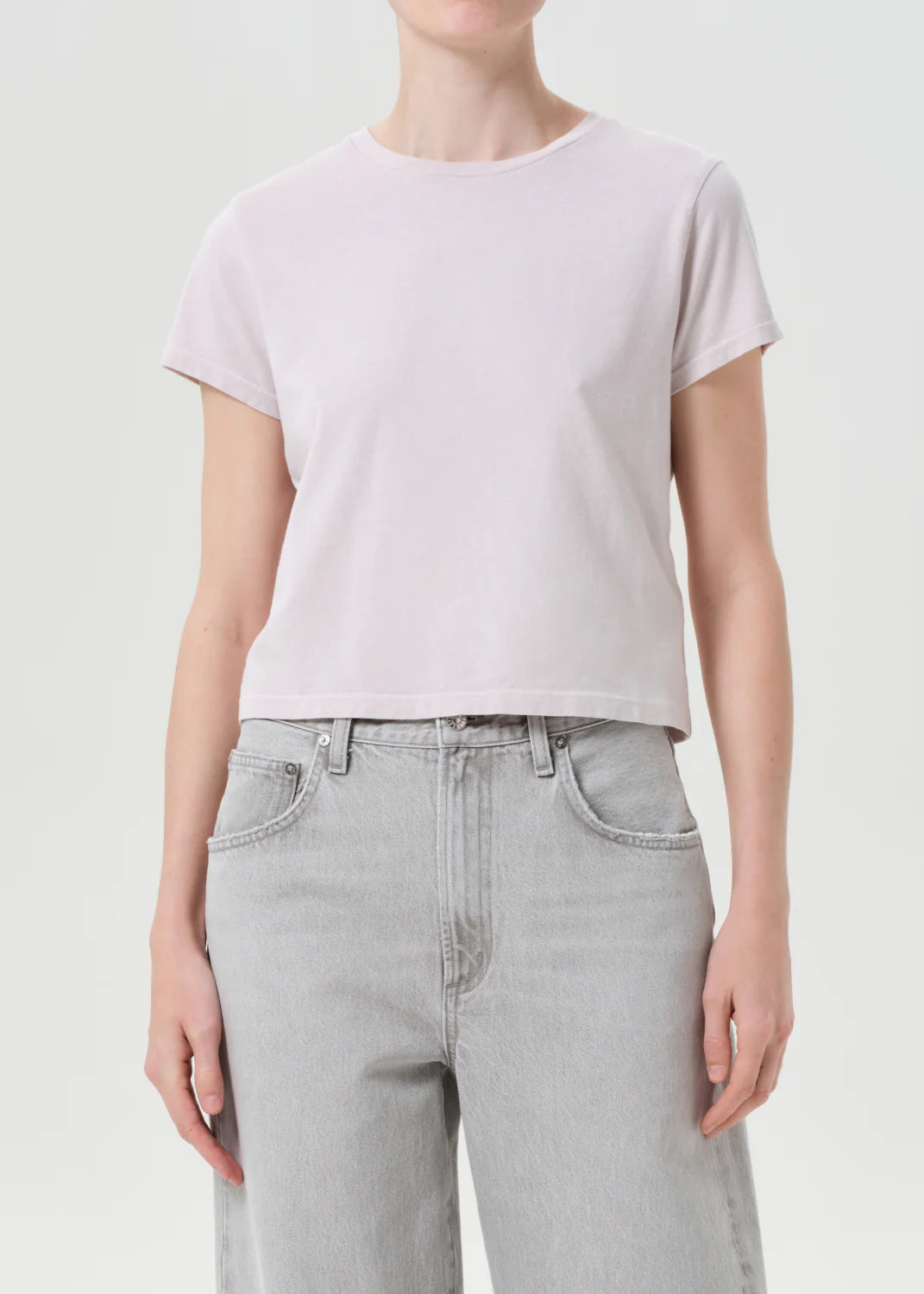 ADINE SHRUNKEN TEE IN ROSEWATER