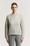 WOOL ALPACA  AND MOHAIR SWEATER WITH SEQUINS