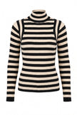 LINH ENGINEERED STRIPE SWEATER TOP