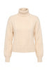 WABI MIX SWEATER MIXED STITCH CABLEKNIT TURTLENECK