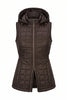 HOODED MONTREAL QUILTED VEST WITH REMOVABLE HOOD