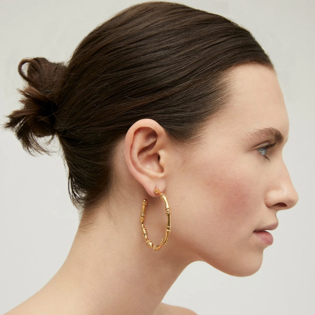BAMBOO HOOP EARRINGS