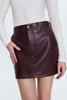 ABI HIGH RISE MINI SKIRT IN CABERNET
