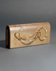 TWISTED GOLD SIDE HANDLE CLUTCH