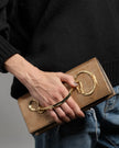 TWISTED GOLD SIDE HANDLE CLUTCH