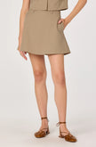 CAIRN WOVEN ALINE MINI SKIRT