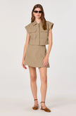 CAIRN WOVEN ALINE MINI SKIRT