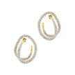 SOLANALES CRYSTAL SPIRAL POST EARRING