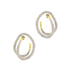 SOLANALES CRYSTAL SPIRAL POST EARRING