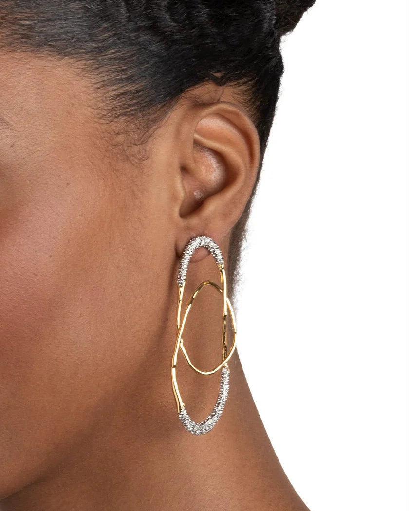 SOLANALES CRYSTAL LARGE ORBIT EARRING