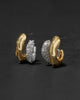 SOLANALES CRYSTAL DOUBLE HOOP EARRING