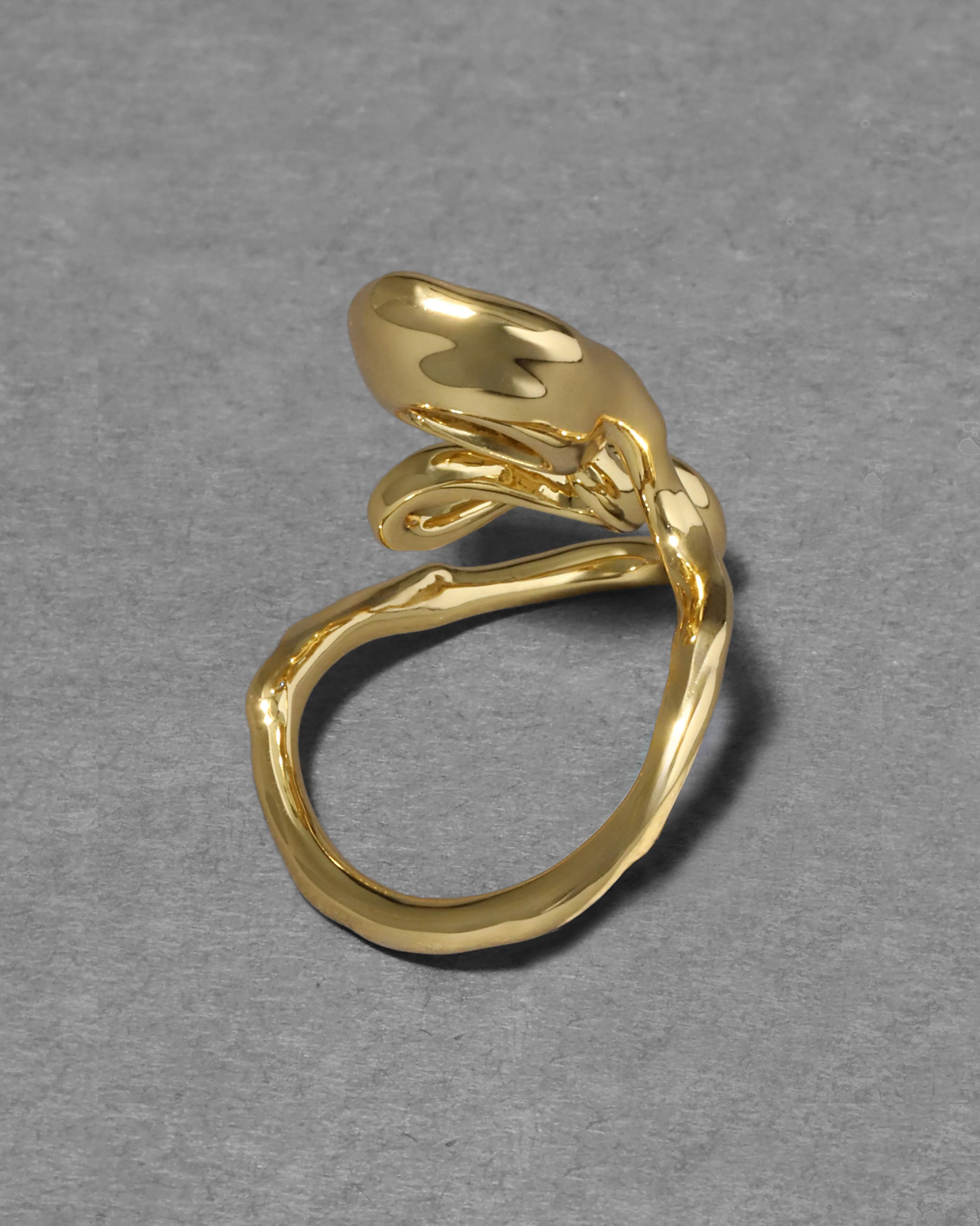 ASTERALES GOLD FLOATING VINE RING