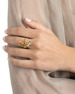ASTERALES GOLD FLOATING VINE RING