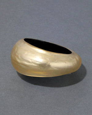 PUFFY LUCITE TAPERED BANGLE