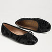 SEQUIN ALIE BALLET FLAT IN BLACK VELVET