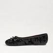 SEQUIN ALIE BALLET FLAT IN BLACK VELVET