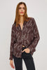 ALYSSA SHIRT IN BROWN HORSESHOES