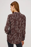 ALYSSA SHIRT IN BROWN HORSESHOES
