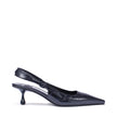 AMEL 50 SHINY CROC EMBOSSED LEATHER SLINGBACK