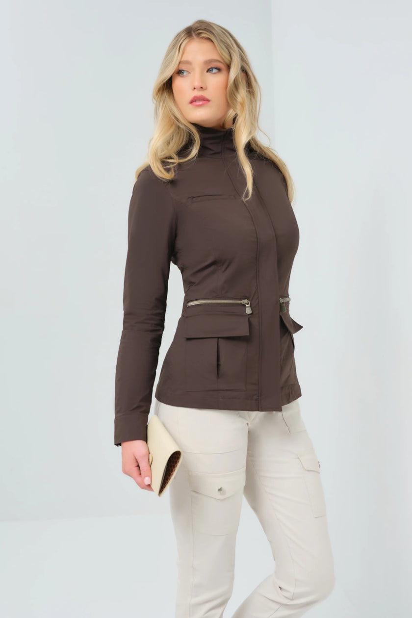 KENYA SAFARI JACKET IN ESPRESSO