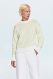 AURA RELAXED CREW NECK SWEATER IN LIMEADE