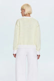 AURA RELAXED CREW NECK SWEATER IN LIMEADE