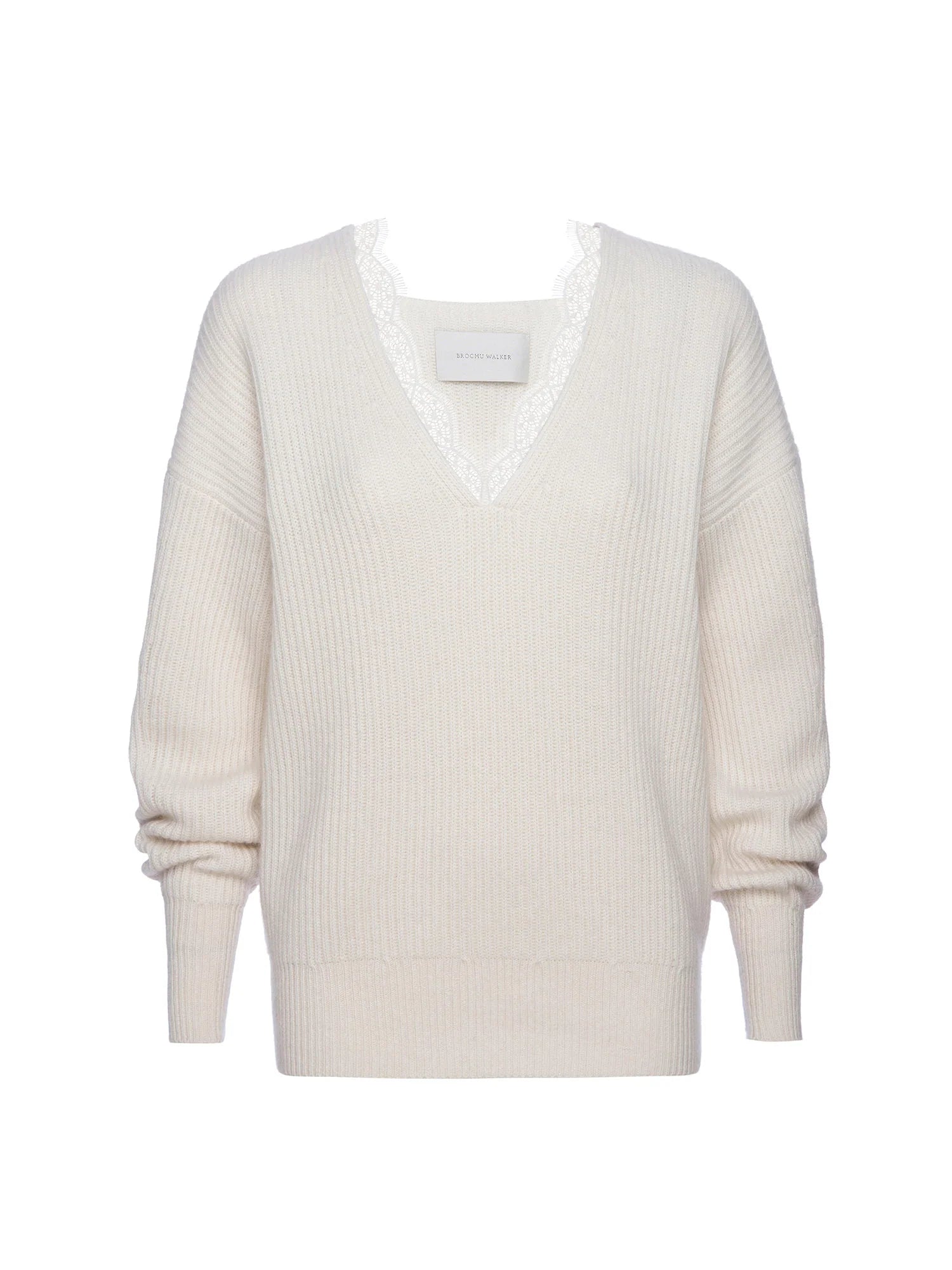 AVA LACE V NECK SWEATER