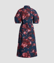 HEAVY COTTON POPLIN SHORT SLEEVE MIDI DRESS
