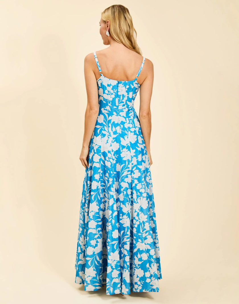 ALEMAIS GOWN IN HUCKLEBERRY