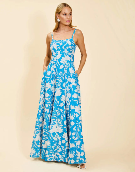 ALEMAIS GOWN IN HUCKLEBERRY