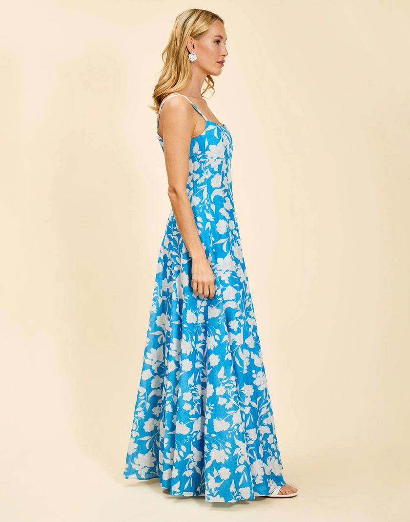 ALEMAIS GOWN IN HUCKLEBERRY