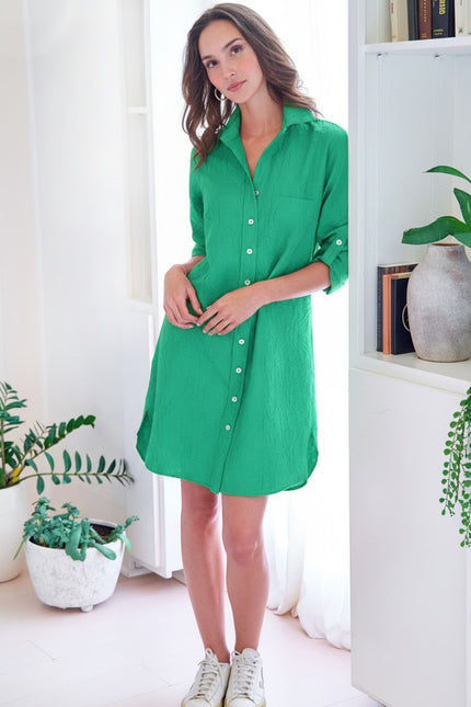 ALEX SHIRTDRESS TEXTURED JACQUARD CHEMISE