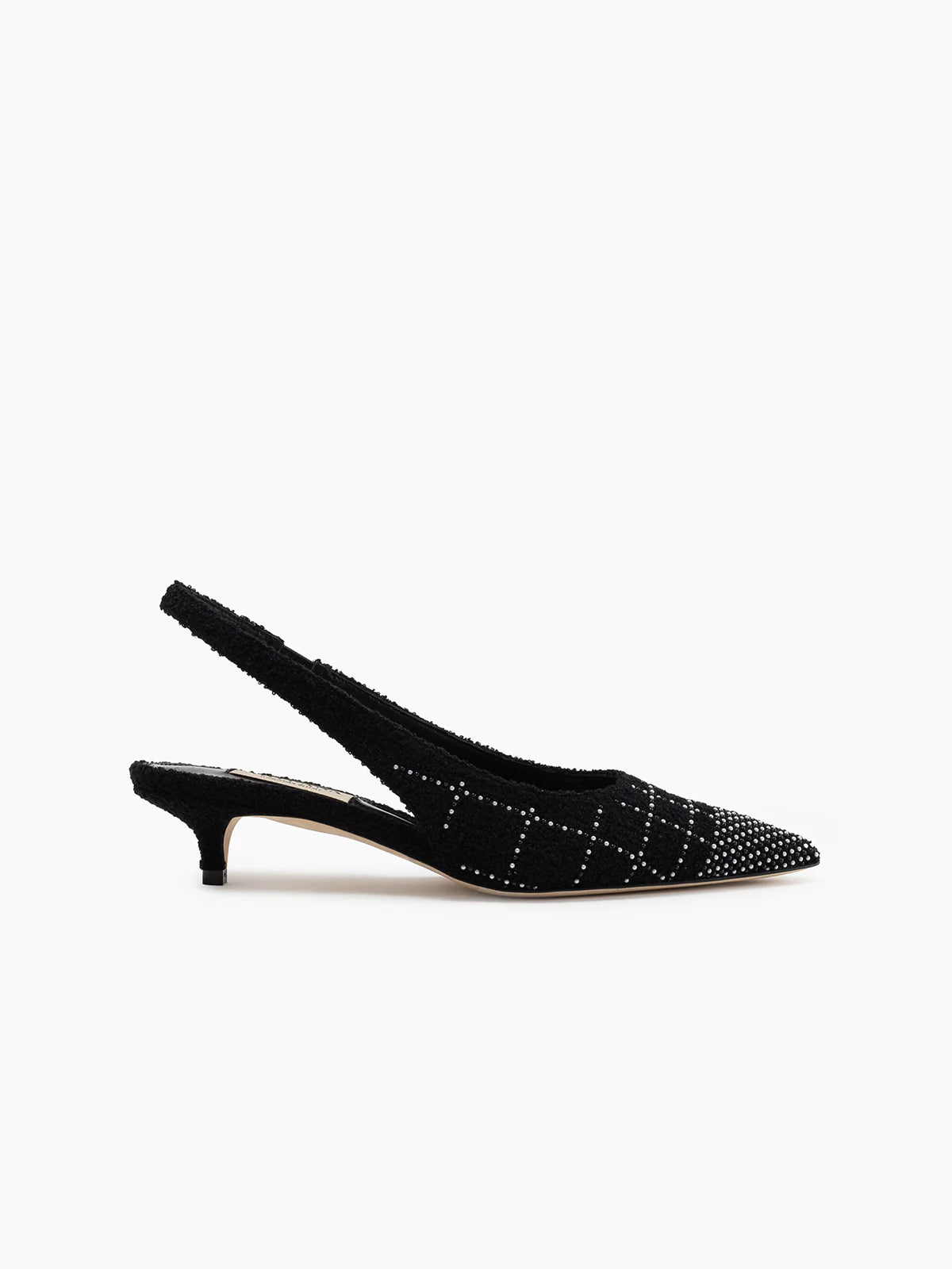 PEARLA 35 SLINGBACK PUMP BLACK