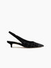 PEARLA 35 SLINGBACK PUMP BLACK