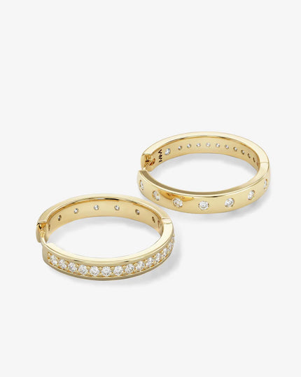 ASHLEY INFINITY REVERSIBLE HOOPS 1 INCH