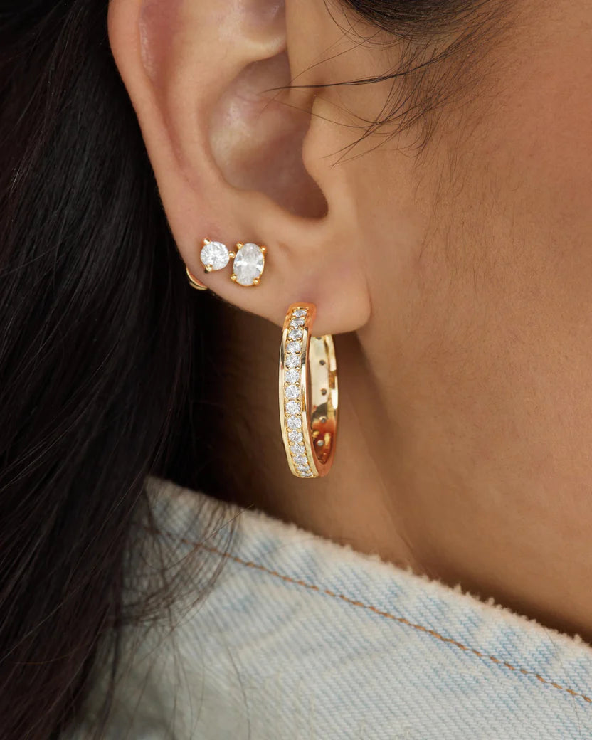 ASHLEY INFINITY REVERSIBLE HOOPS 1 INCH