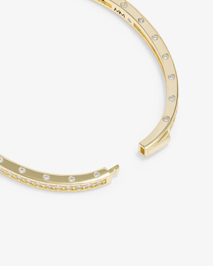 ASHLEY PAVE CUFF 4MM