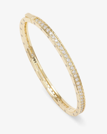 ASHLEY PAVE CUFF 4MM