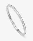 ASHLEY PAVE CUFF 4MM IN SILVER